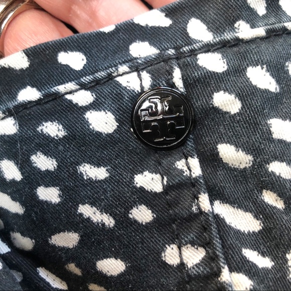 Tory Burch Walker Cargo Dotted Pony Print Jean Size 31 - Picture 14 of 14